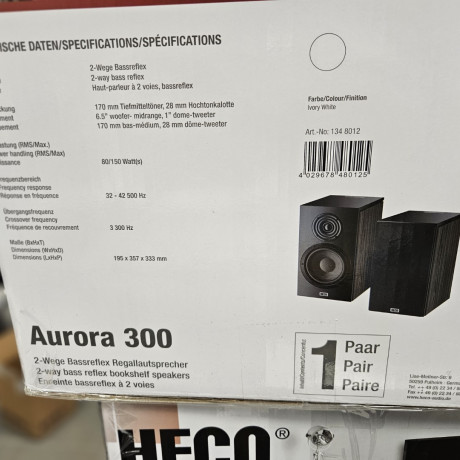 Heco Aurora 300 kaiuttimet Kohde 11B | Konkurssihuutokauppa